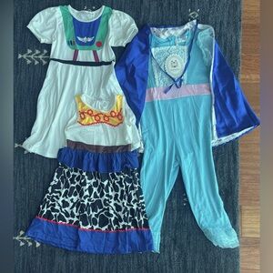 Toy Story Comfy Dress Up Costume Jessie Buzz Bo Peep Lot- size 120 ~4T or 5T